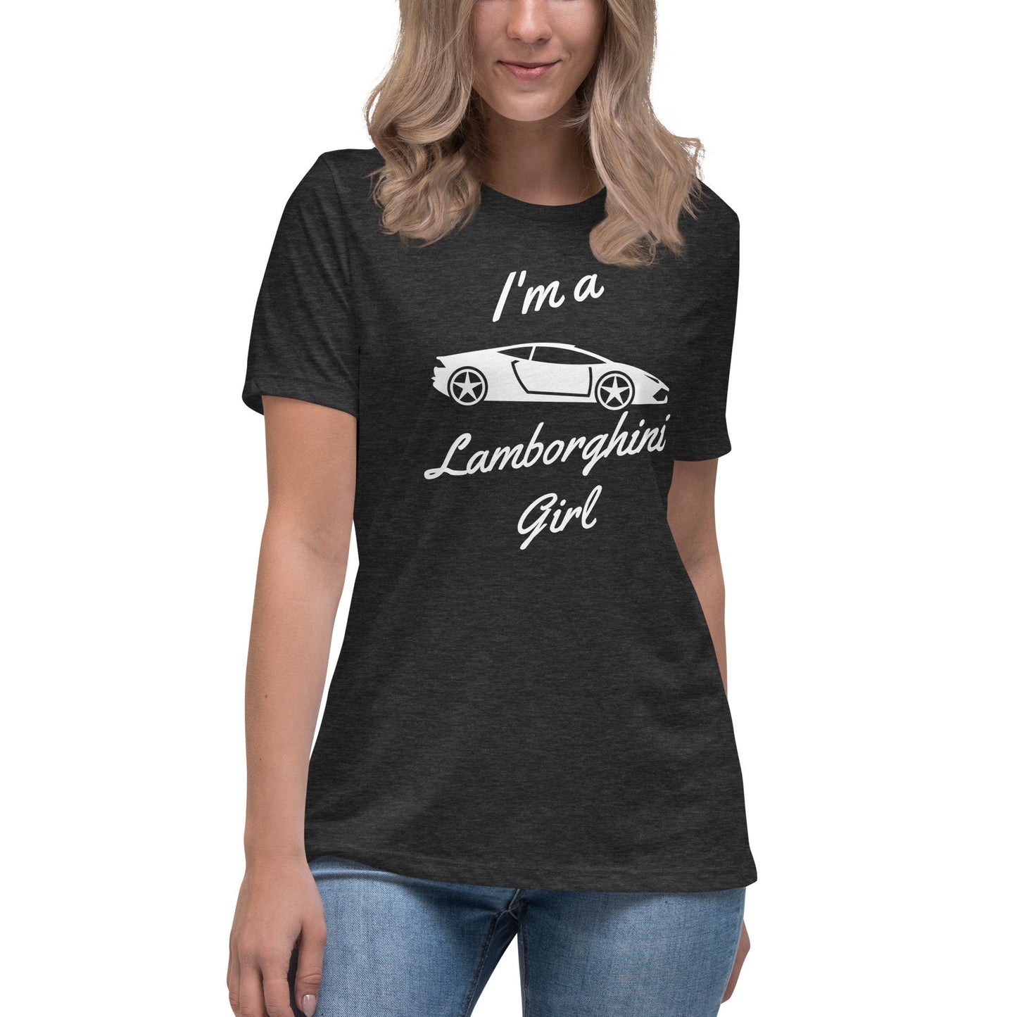 Lamborghini Girl Personalized T-shirt/Trending Now/Lamborghini Fan/Personalized Present Idea/Custom New Car Gift/Birthday Gift
