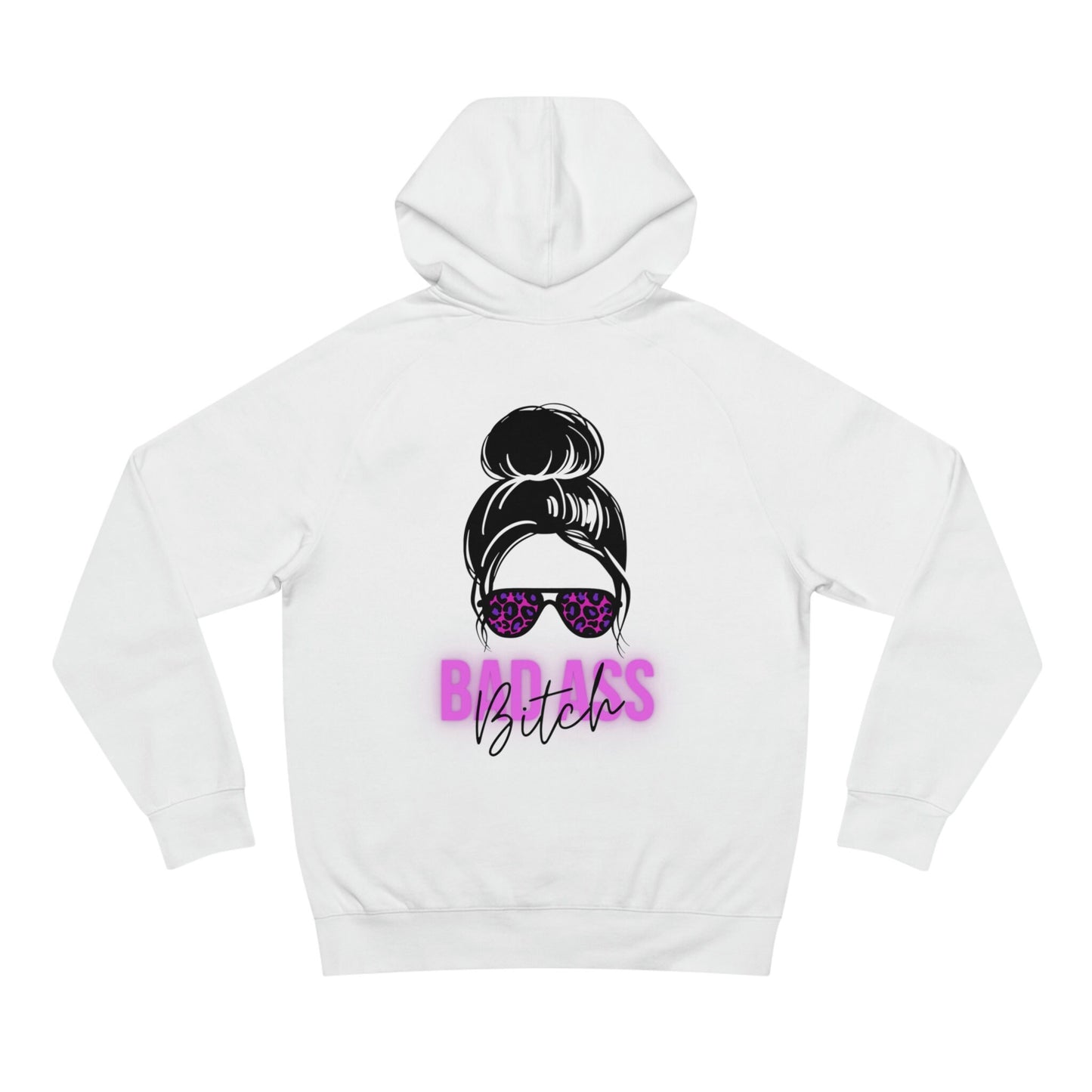 Bad Ass Bitch Personalized Hoodie/Customized Hoodie Gift Idea/Trending Now/Bestie Birthday Present/Sunglasses Power Woman/Funny