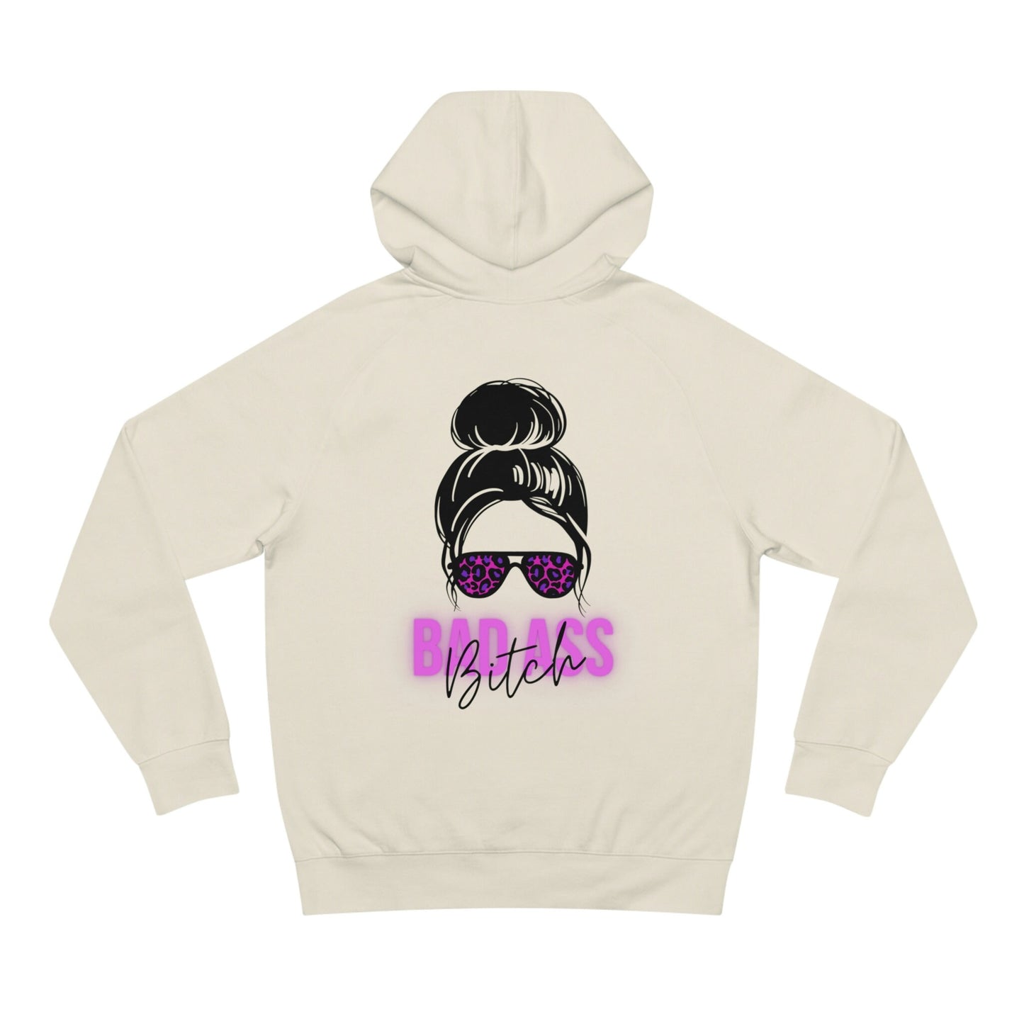 Bad Ass Bitch Personalized Hoodie/Customized Hoodie Gift Idea/Trending Now/Bestie Birthday Present/Sunglasses Power Woman/Funny