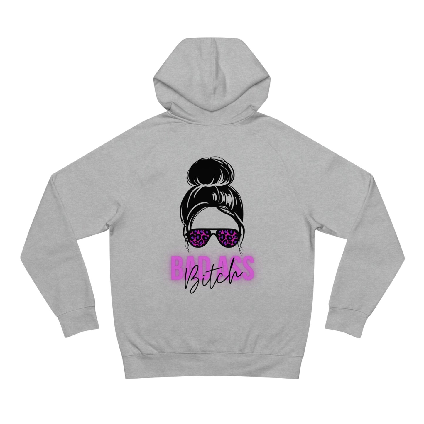 Bad Ass Bitch Personalized Hoodie/Customized Hoodie Gift Idea/Trending Now/Bestie Birthday Present/Sunglasses Power Woman/Funny