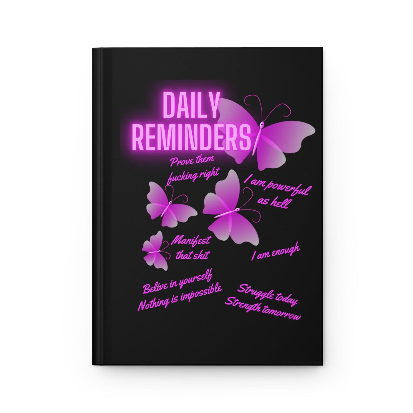 Daily Reminders Hardcover Journal/New Job Gift Idea/Congratulations On Job Promotion Present/Trending Now/Coworker Boss Gift/Thank