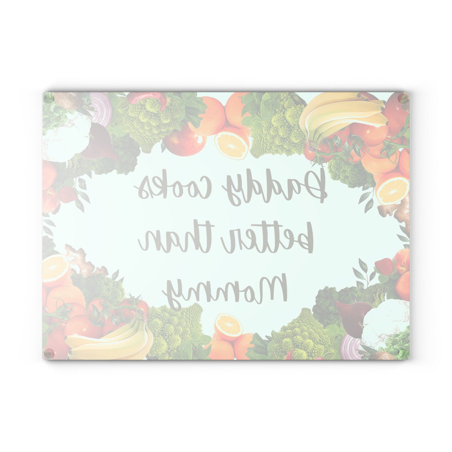 Daddy Cooks Better Than Mommy Glass Cutting Board/Father's Day Personalized Board/Birthday Gift Present For Dads/Trending Now/Decor