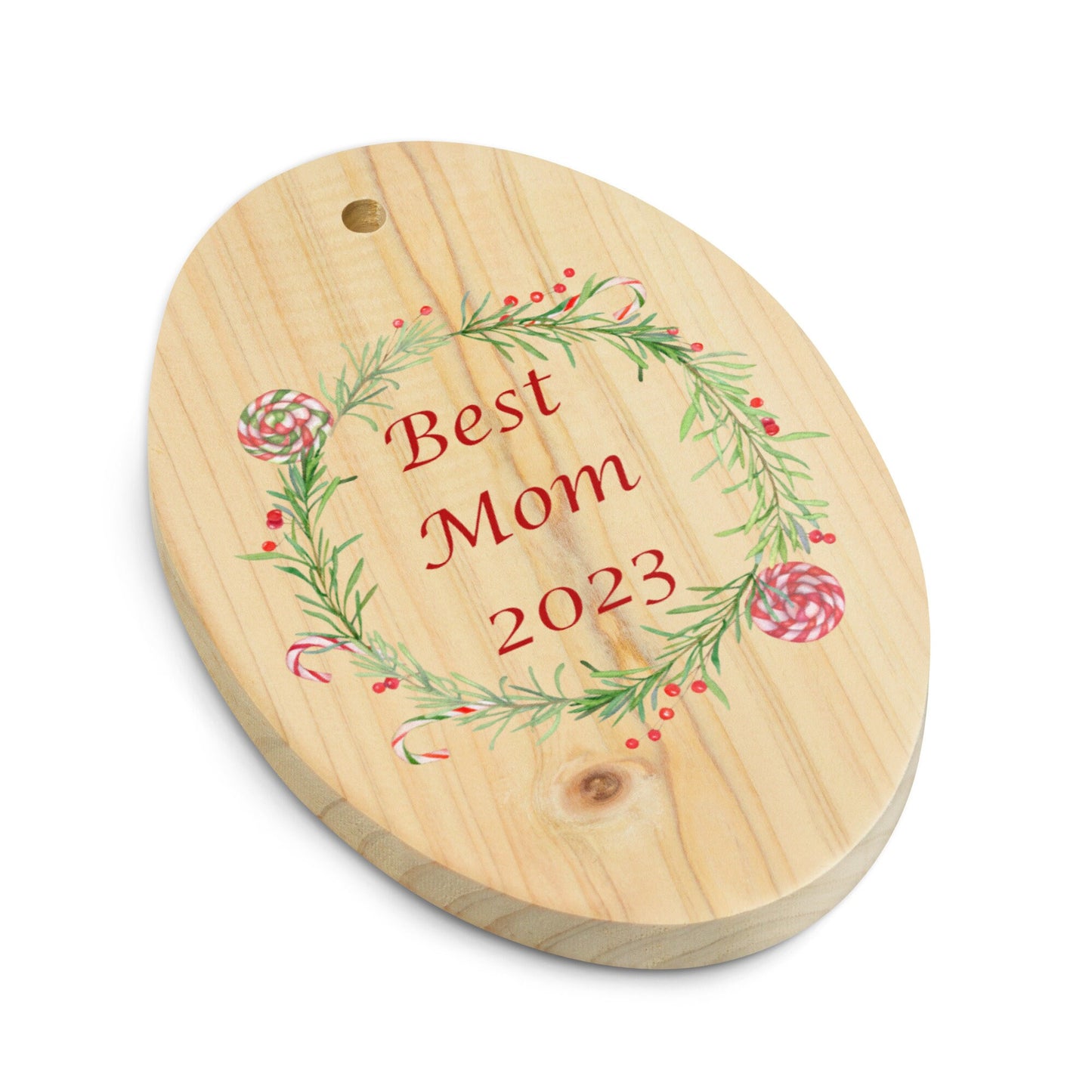 Best Mom Christmas Ornament/Personalized Wood Ornament/Mom Birthday Present/Mom Customized Christmas Gift/Trending Now/Personal