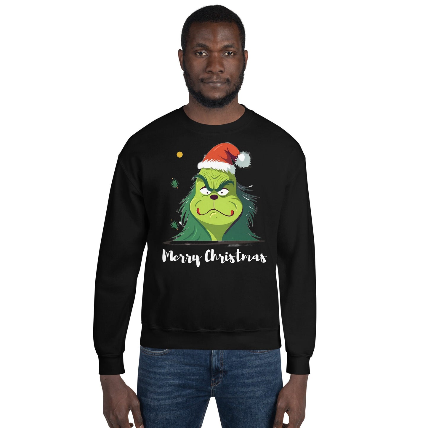 Christmas Sweatshirt/Grinch Unisex Sweatshirt/Christmas Party Outfit/Secret Santa Gift Idea/Best Friend Grinch Christmas Present