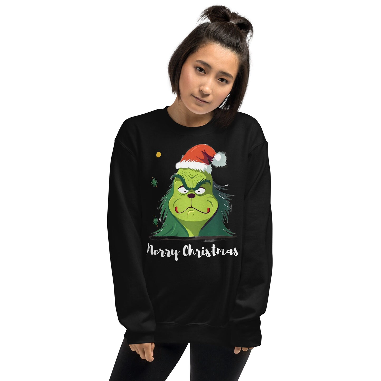 Christmas Sweatshirt/Grinch Unisex Sweatshirt/Christmas Party Outfit/Secret Santa Gift Idea/Best Friend Grinch Christmas Present