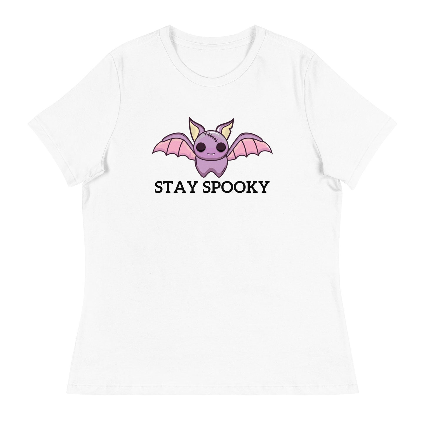 Stay Spooky Halloween T-shirt Women's/Bat Customized Shirt Halloween Party/October Outfit/Halloween Costume Work T-shirt Casual Friday