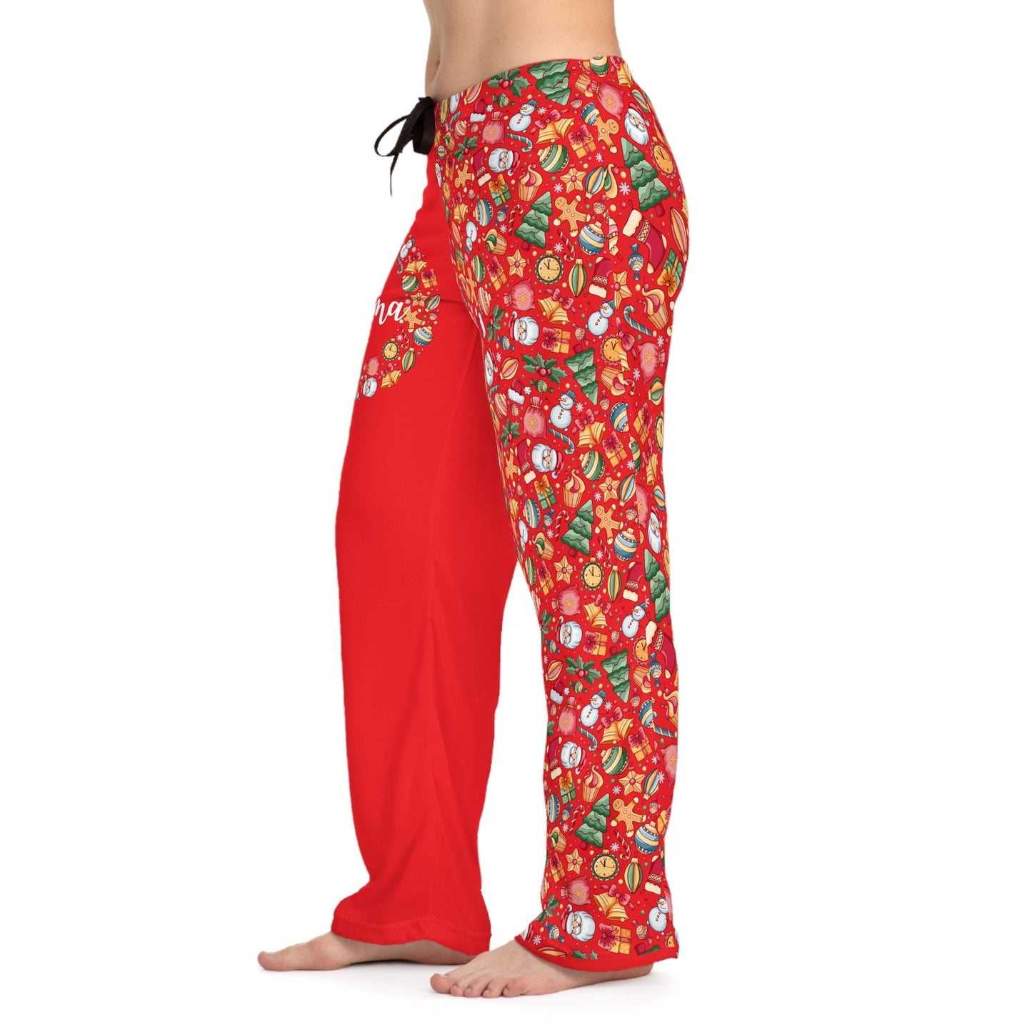 Mama Christmas Pajama/Mama Customized Pajama Pants/Family Christmas Matching Outfit Idea/Best Mom Christmas Present Decor Lovers Trend