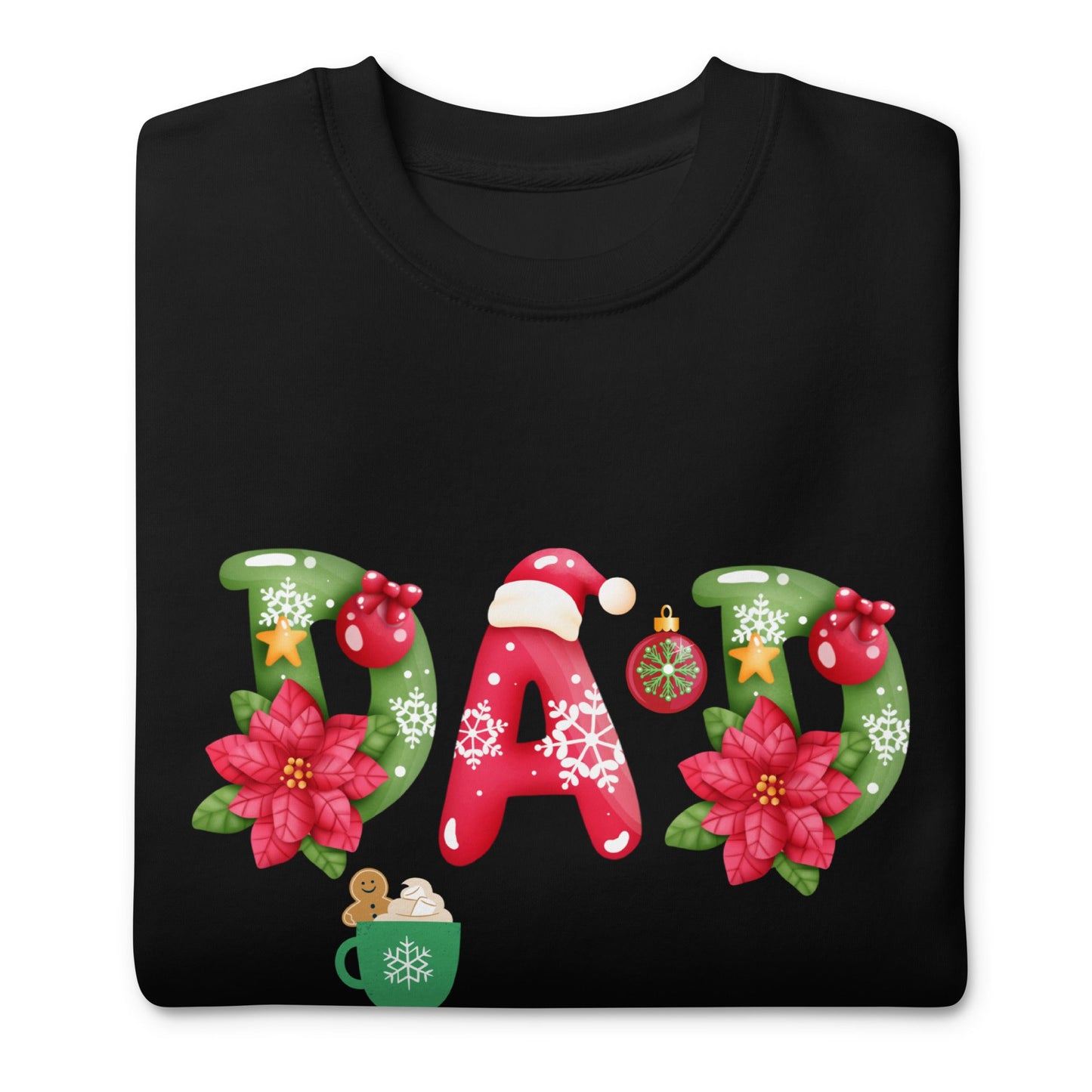 Dad Customized Christmas Sweatshirt/ Dad Personalized Premium Sweatshirt/Ugly Christmas Sweater Idea/Secret Santa/Gifts For Dads Trend