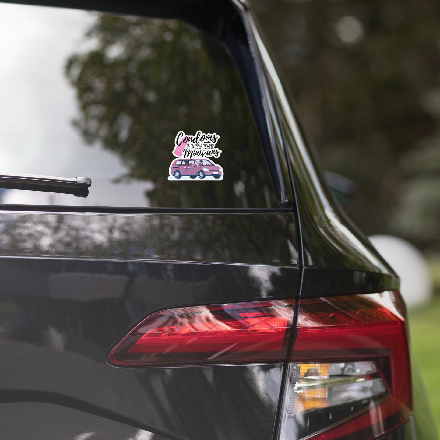 Family Car Funny Sticker/New Minivan Owner Condom Sticker/Christmas Stocking Stuffer Idea/Daddy To Be Car Sticker Trending Now Custom