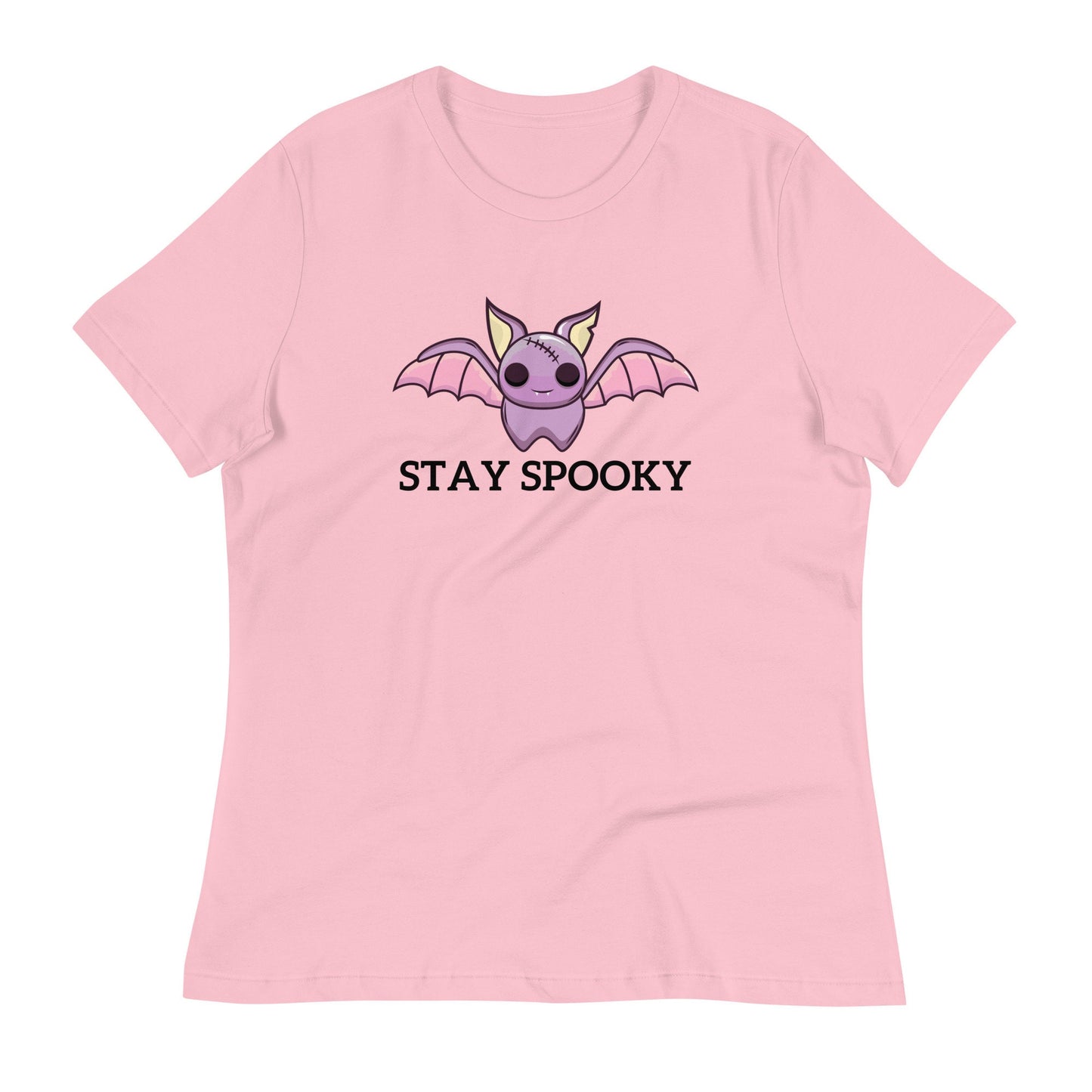 Stay Spooky Halloween T-shirt Women's/Bat Customized Shirt Halloween Party/October Outfit/Halloween Costume Work T-shirt Casual Friday