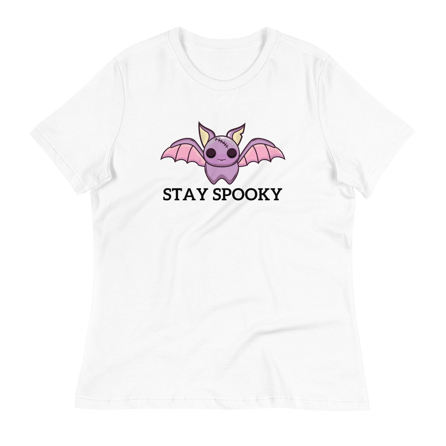 Stay Spooky Halloween T-shirt Women's/Bat Customized Shirt Halloween Party/October Outfit/Halloween Costume Work T-shirt Casual Friday